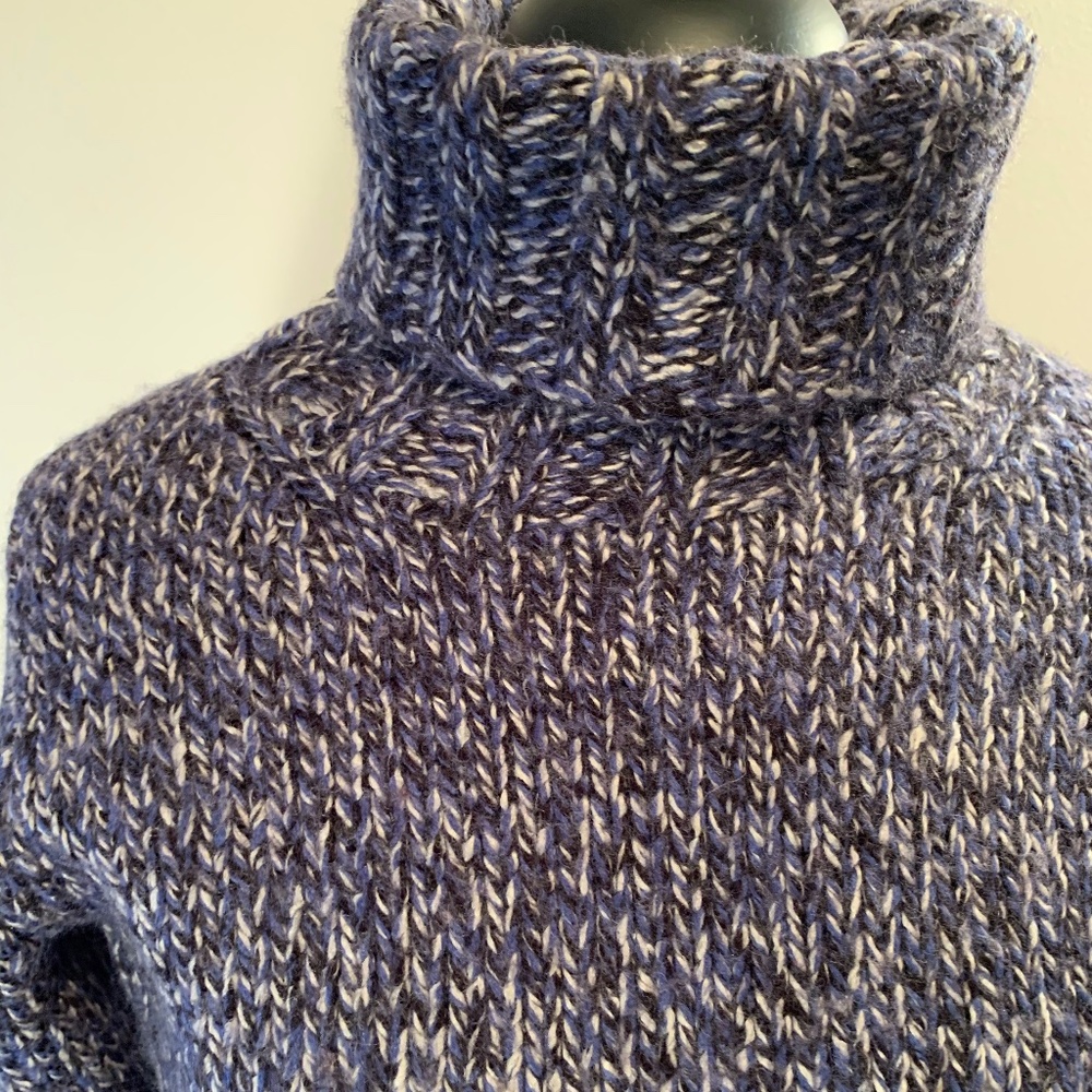 Gap Blue Chunky Turtleneck, M